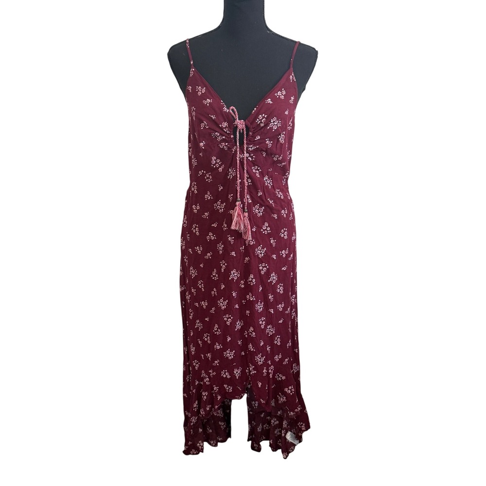 Xhilaration Floral Fairy Asymmetrical Maxi Dress M Boho Whimisigoth Fairy Grunge